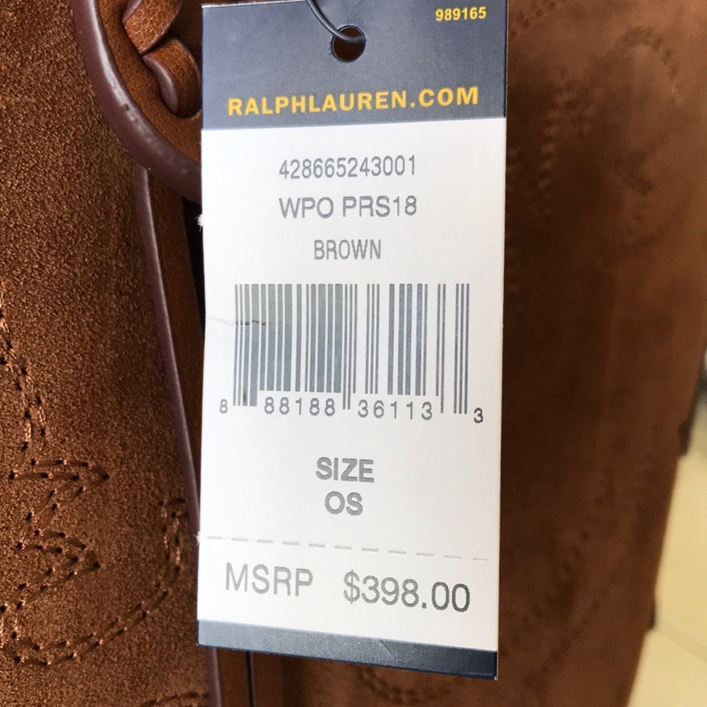 Polo Ralph Lauren Suede & Leather Tote Bag… - Picture 6 of 8